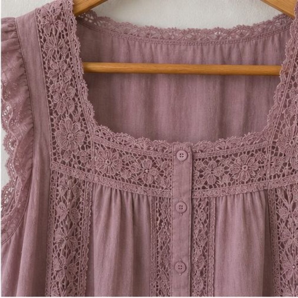 Mauve Ruffle Blouse - Picture 4 of 6